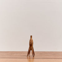 Aleph Geddis Wood Sculpture, Littles Round Portal Buddy #49