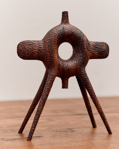 Aleph Geddis Wood Sculpture, Littles Winged Tori Portal Buddy #47