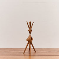 Aleph Geddis Wood Sculpture, Littles Winged Portal Buddy #50