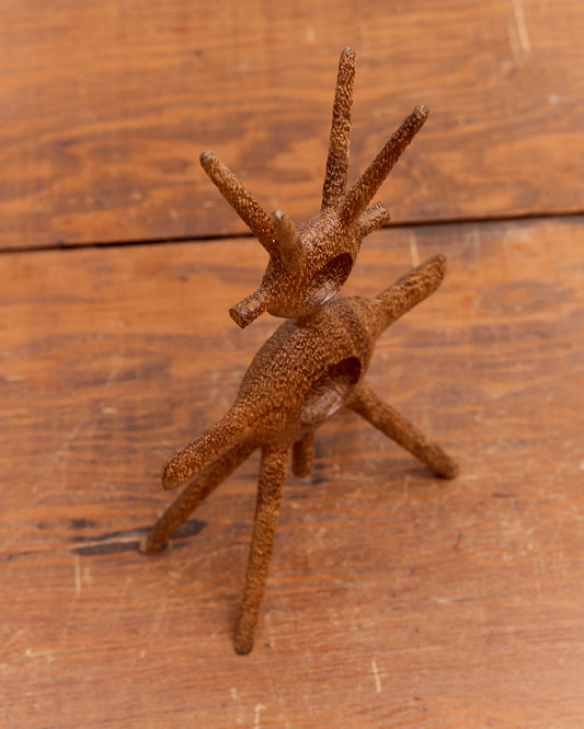 Aleph Geddis Wood Sculpture, Littles Winged Portal Buddy #50