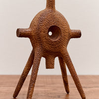 Aleph Geddis Wood Sculpture, Littles Round Portal Vuddy #56