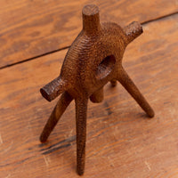 Aleph Geddis Wood Sculpture, Littles Round Portal Vuddy #56