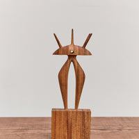 Wood Sculpture, Portal Buddy Mushroom Guy Strider Variation