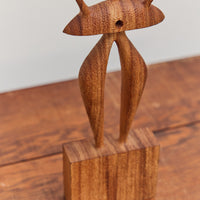 Wood Sculpture, Portal Buddy Mushroom Guy Strider Variation