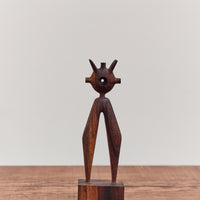 Wood Sculpture, Round Portal Buddy Strider Variation