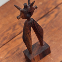 Wood Sculpture, Round Portal Buddy Strider Variation