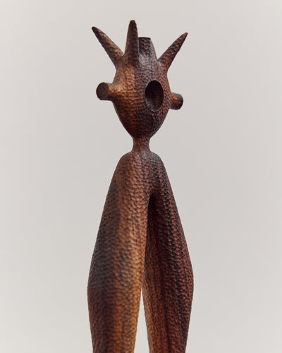 Wood Sculpture, Round Portal Buddy Strider Variation