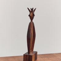 Wood Sculpture, Round Portal Buddy Strider Variation