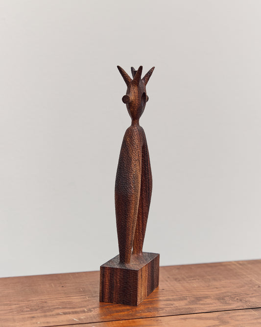 Wood Sculpture, Round Portal Buddy Strider Variation