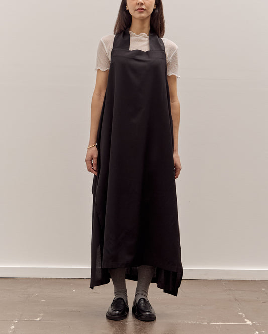 Anggae Apron Wrap Dress, Black