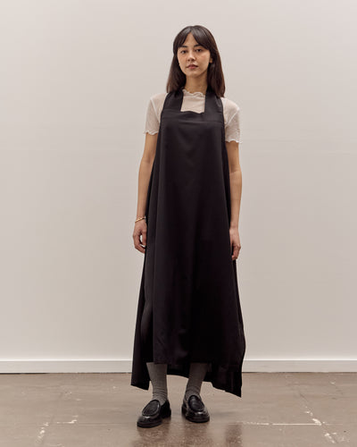 Anggae Apron Wrap Dress, Black