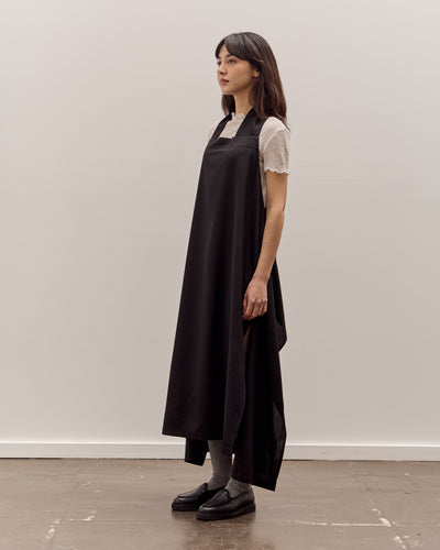 Anggae Apron Wrap Dress, Black