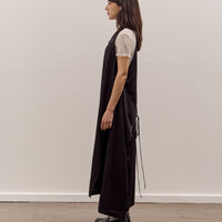 Anggae Apron Wrap Dress, Black