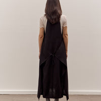 Anggae Apron Wrap Dress, Black
