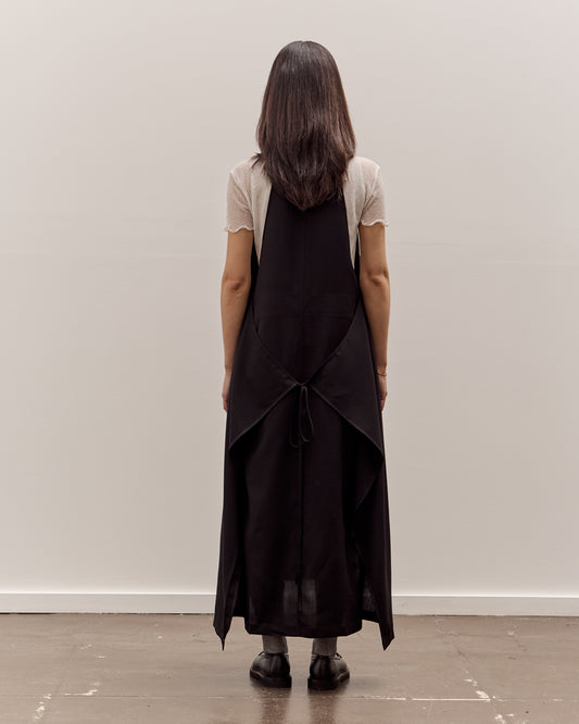 Anggae Apron Wrap Dress, Black