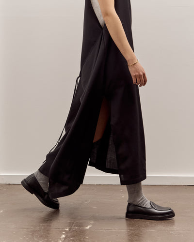 Anggae Apron Wrap Dress, Black