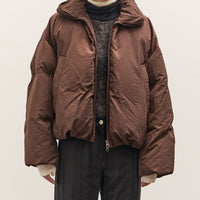 Anggae Wired Collar Puffer, Brown