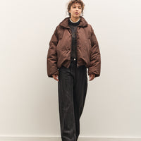 Anggae Wired Collar Puffer, Brown