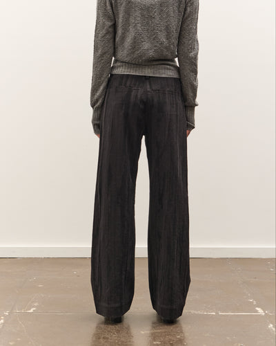 Anggae Jacquard Wide Pants, Navy