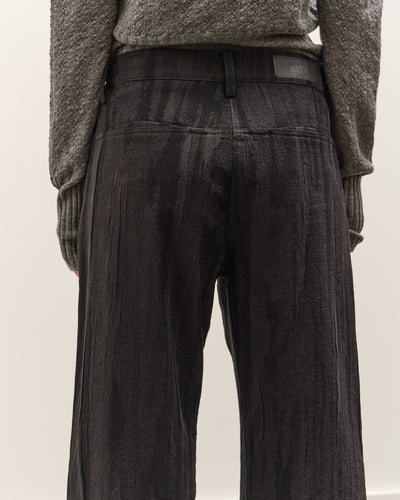 Anggae Jacquard Wide Pants, Navy