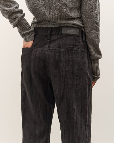 Anggae Jacquard Wide Pants, Navy