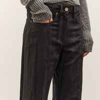 Anggae Jacquard Wide Pants, Navy