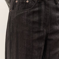 Anggae Jacquard Wide Pants, Navy