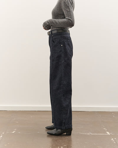 Anggae Nep Wide Denim, Navy