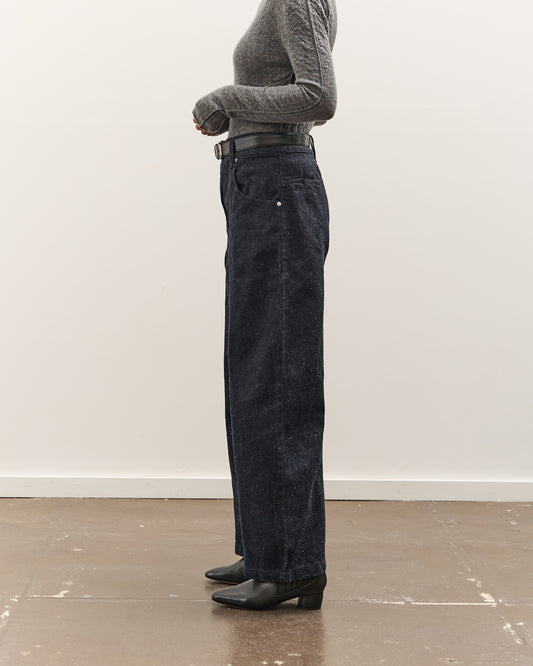 Anggae Nep Wide Denim, Navy