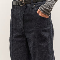 Anggae Nep Wide Denim, Navy