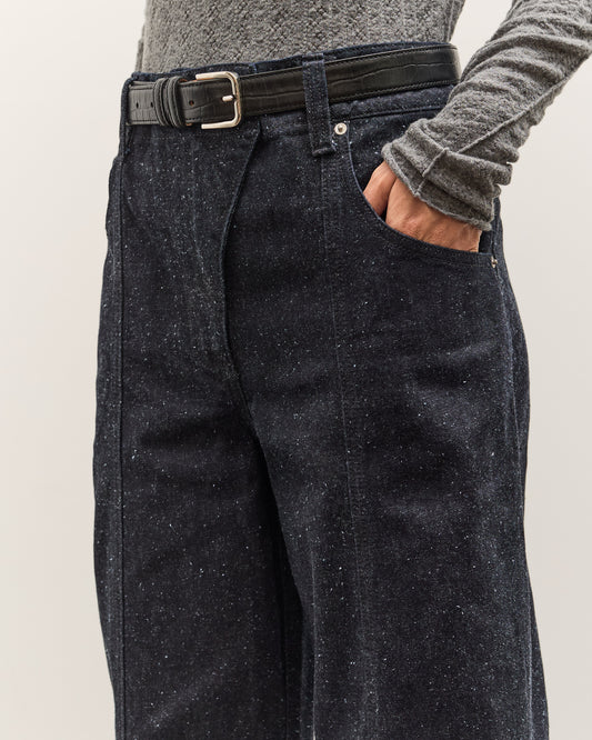 Anggae Nep Wide Denim, Navy