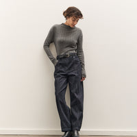 Anggae Nep Wide Denim, Navy