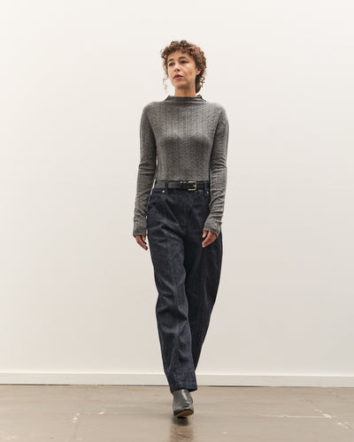 Anggae Nep Wide Denim, Navy