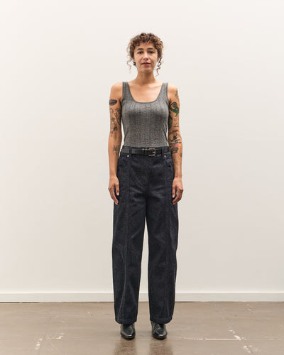 Anggae Smocked Knit Tank, Grey