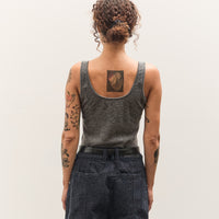 Anggae Smocked Knit Tank, Grey