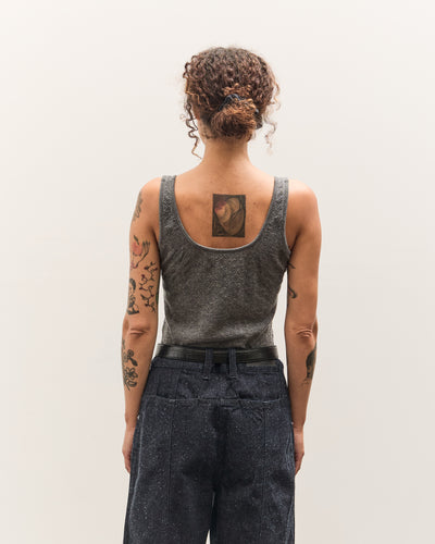 Anggae Smocked Knit Tank, Grey