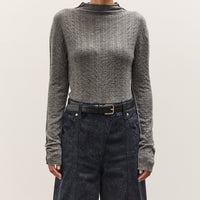 Anggae Smocked Pullover, Grey