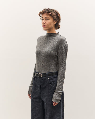 Anggae Smocked Pullover, Grey