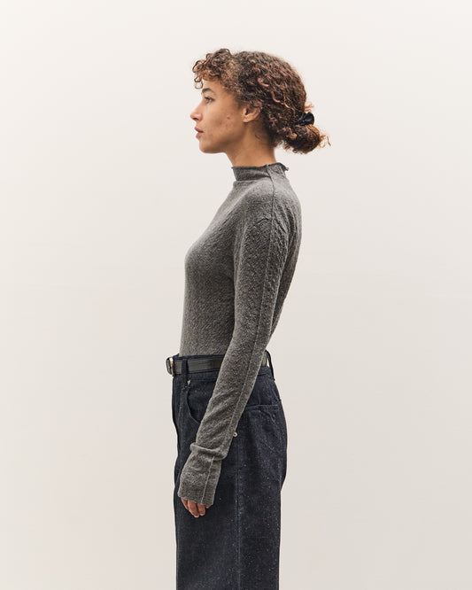 Anggae Smocked Pullover, Grey