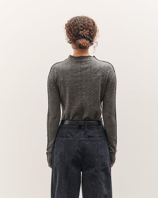 Anggae Smocked Pullover, Grey