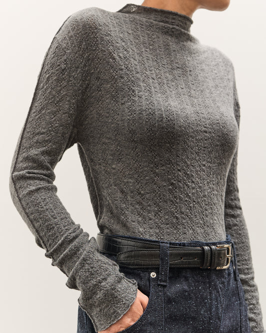 Anggae Smocked Pullover, Grey