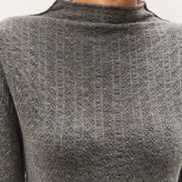 Anggae Smocked Pullover, Grey