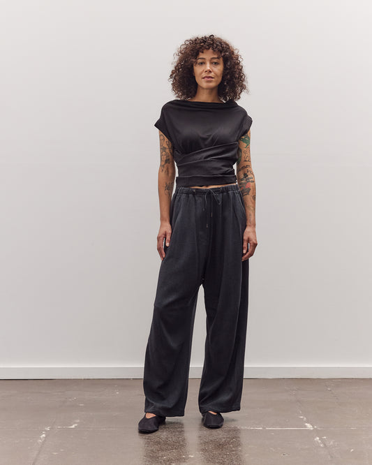 Triangle Wrap Shirt, Black