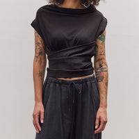 Triangle Wrap Shirt, Black