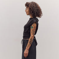 Triangle Wrap Shirt, Black
