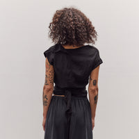 Triangle Wrap Shirt, Black