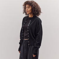 Snap Cardigan, Black