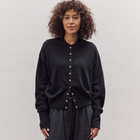 Snap Cardigan, Black