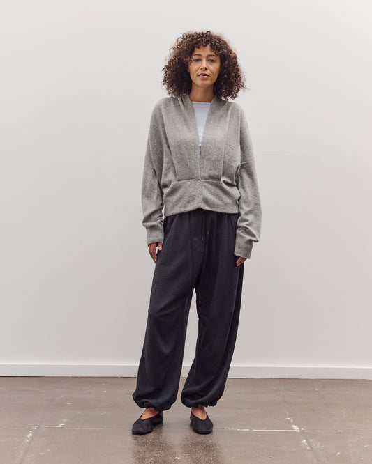 Big Hoodie Snap Cardigan, Light Grey
