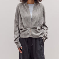 Big Hoodie Snap Cardigan, Light Grey